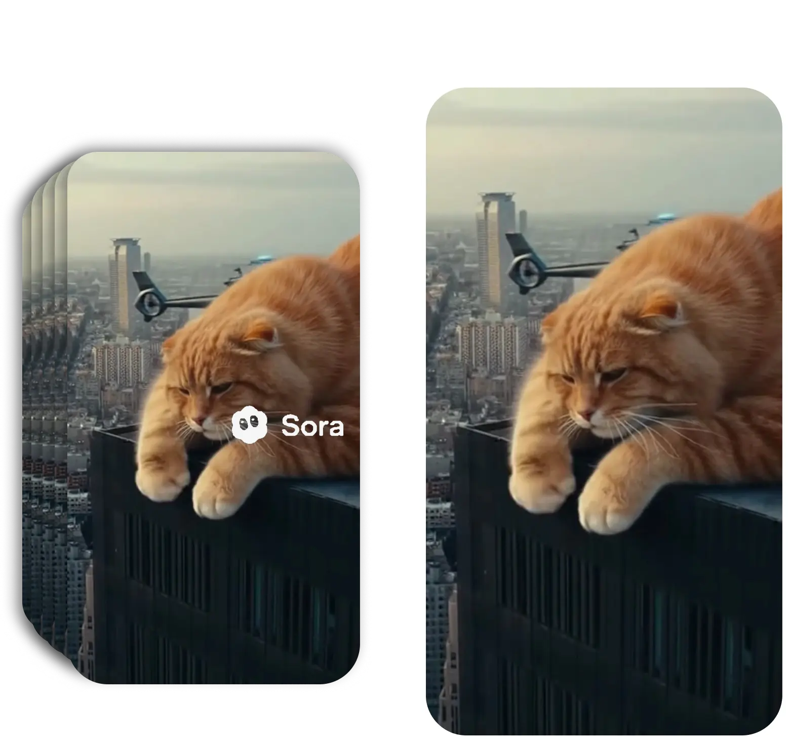 Frame-by-frame AI reconstruction removing Sora watermark